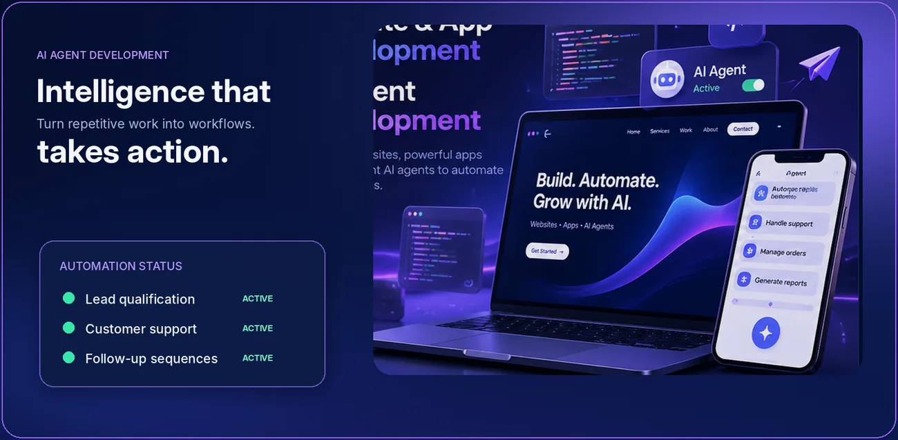 AI agent automating lead follow-ups