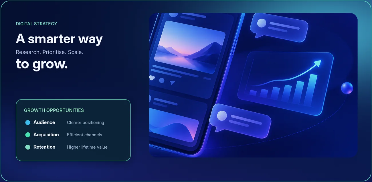 Growth strategy dashboard